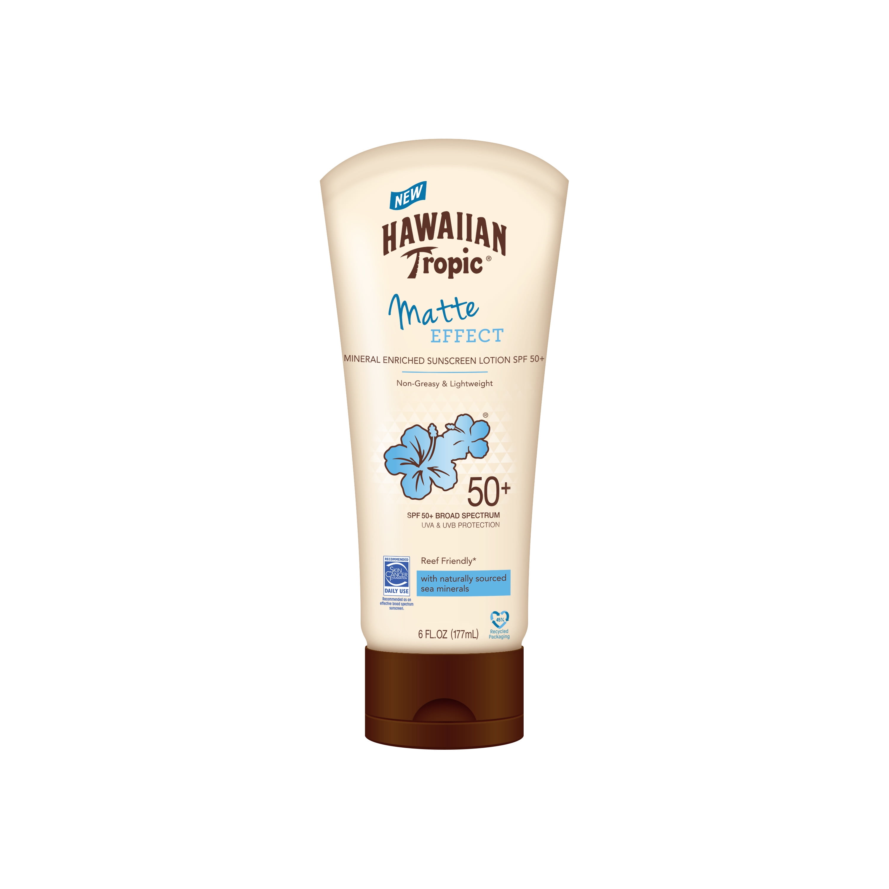 Hawaiian Tropic Matte Effect Sunscreen, SPF 50, 6 oz