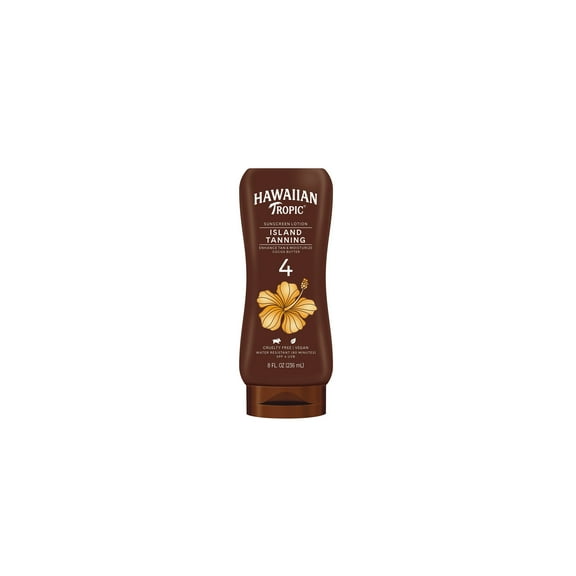 Hawaiian Tropic Protective Dark Tanning Sunscreen Lotion 8oz (Pack of 10)