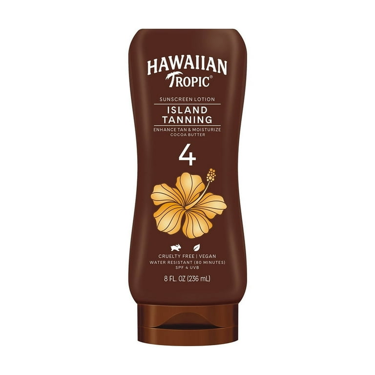 Hawaiian Tropic Protective Dark Tanning Sunscreen Lotion 8oz (Pack