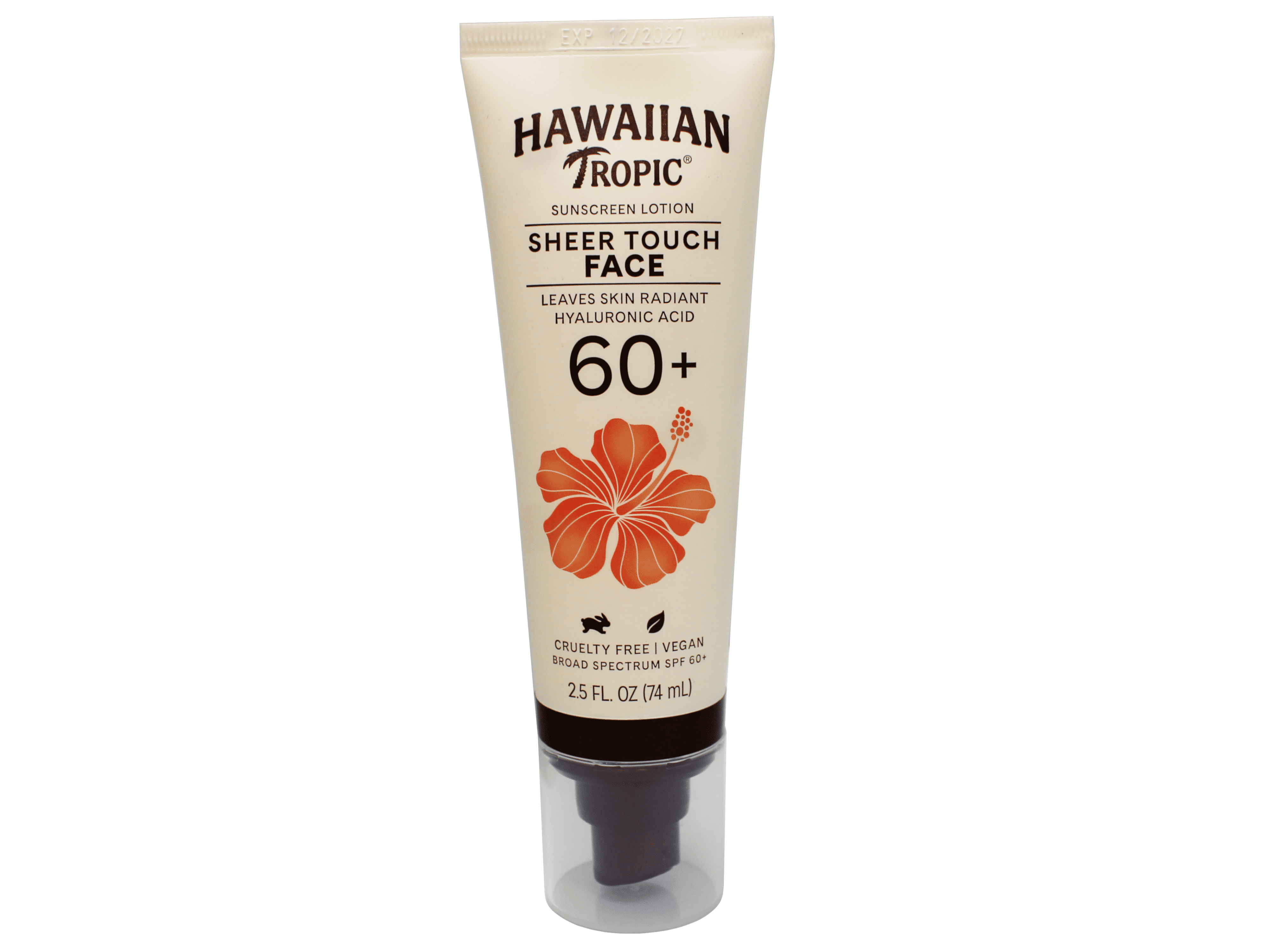 Hawaiian Tropic Sheer Touch Face Sunscreen Lotion SPF 60, 2.5 FL