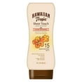 thumbnail image 1 of Hawaiian Tropic Sheer Touch Lotion Sunscreen Ultra Radiance Protects Softens Leaves Skin Radiant SPF 15, 8 fl oz, 1 of 5