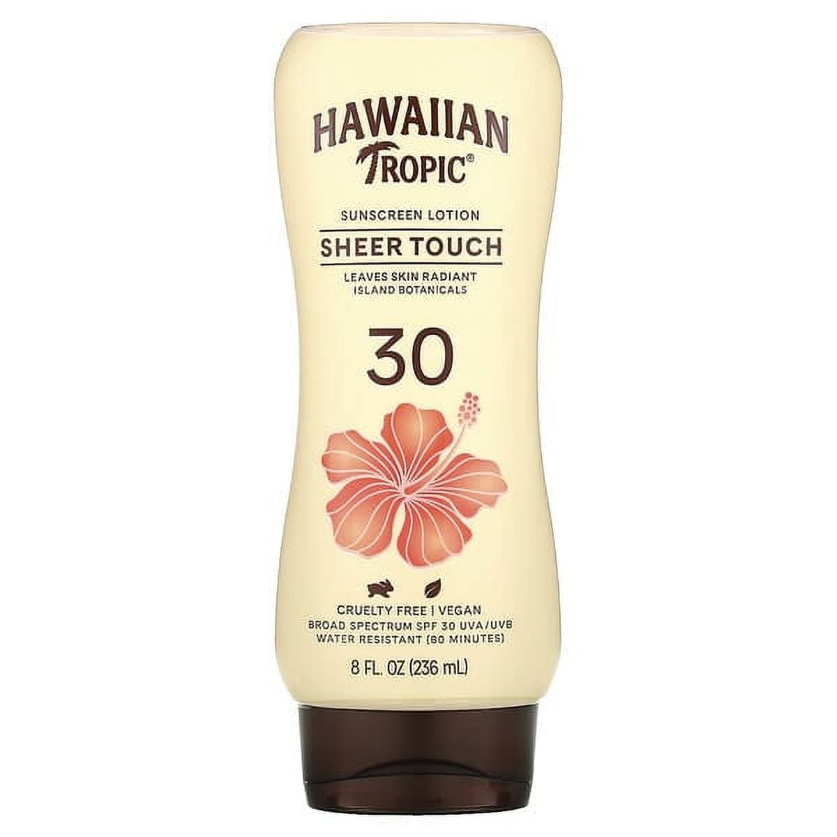 Hawaiian Tropic, Sheer Touch, Sunscreen Lotion, SPF 30, 8 fl oz Pack of 4
