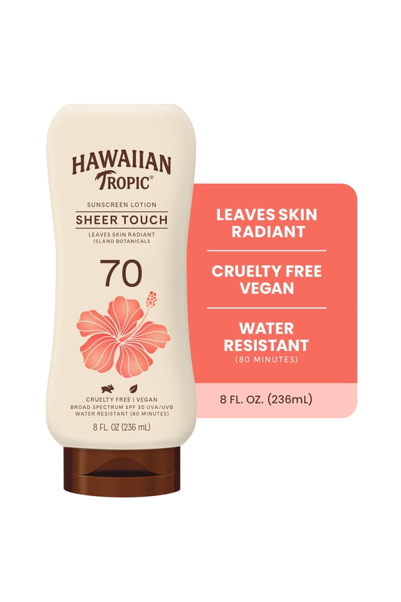 Sheer Touch Sunscreen Lotion, SPF 70, 8 Fl Oz