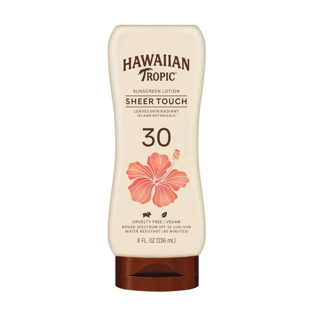 Hawaiian Tropic Sheer Touch Ultra Radiance Lotion Sunscreen SPF 30, 8oz