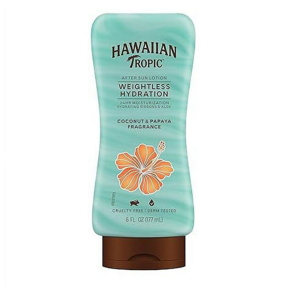Hawaiian Tropic Silk Hydration After Sun Lotion, Coconut Papaya Fragrance, 6 Oz, 3 Pack