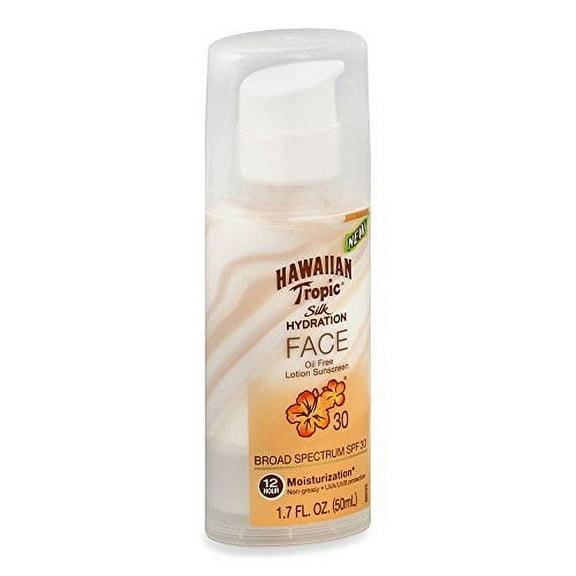 hawaiian tropic silk hydration faces lotion, spf 30, 1.7 oz