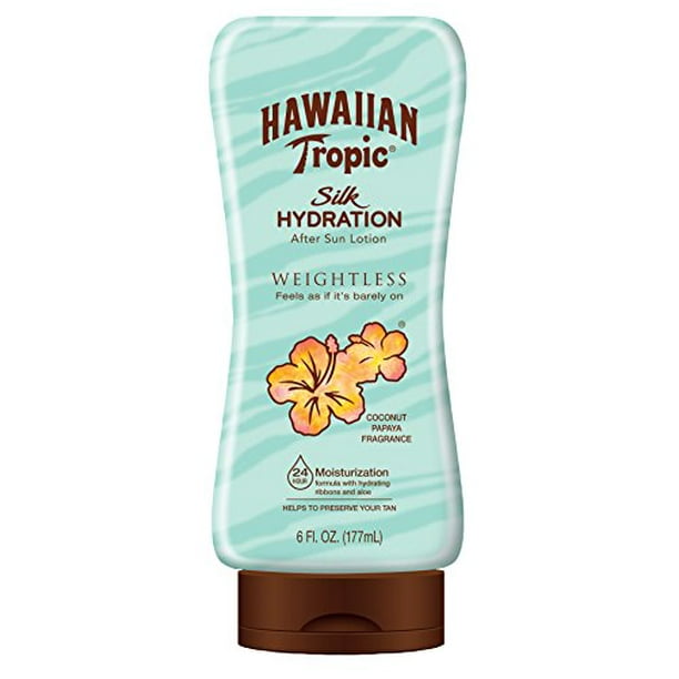 Hawaiian Tropic Silk Hydration Weightless After Sun Gel Lotion With Hydrating Aloe And Gel