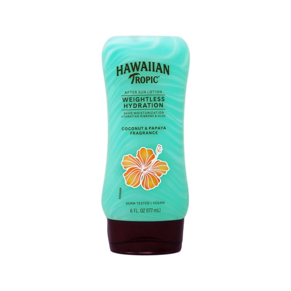 Hawaiian Tropic Silk Hydration Weightless After Sun Gel Lotion With Hydrating Aloe And Gel Ribbons, 6 Ounce
