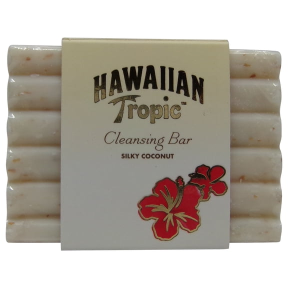 Hawaiian Tropic Silky Coconut Cleansing Massage Soap lot of 6 ea 1.5oz Bars Total of 9oz