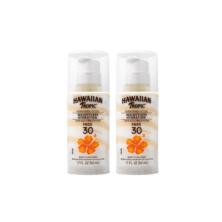 Hawaiian Tropic Spf#30 Face Weightless Hydration 1.7oz (Pack of 2)