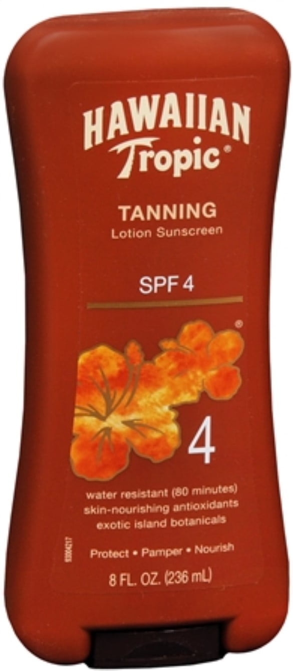 Hawaiian Tropic Sunscreen Lotion SPF 4 8 oz (Pack of 2)