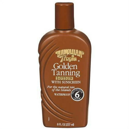 Hawaiian Tropic Tanning Lotion, SPF 6, 8 Oz.