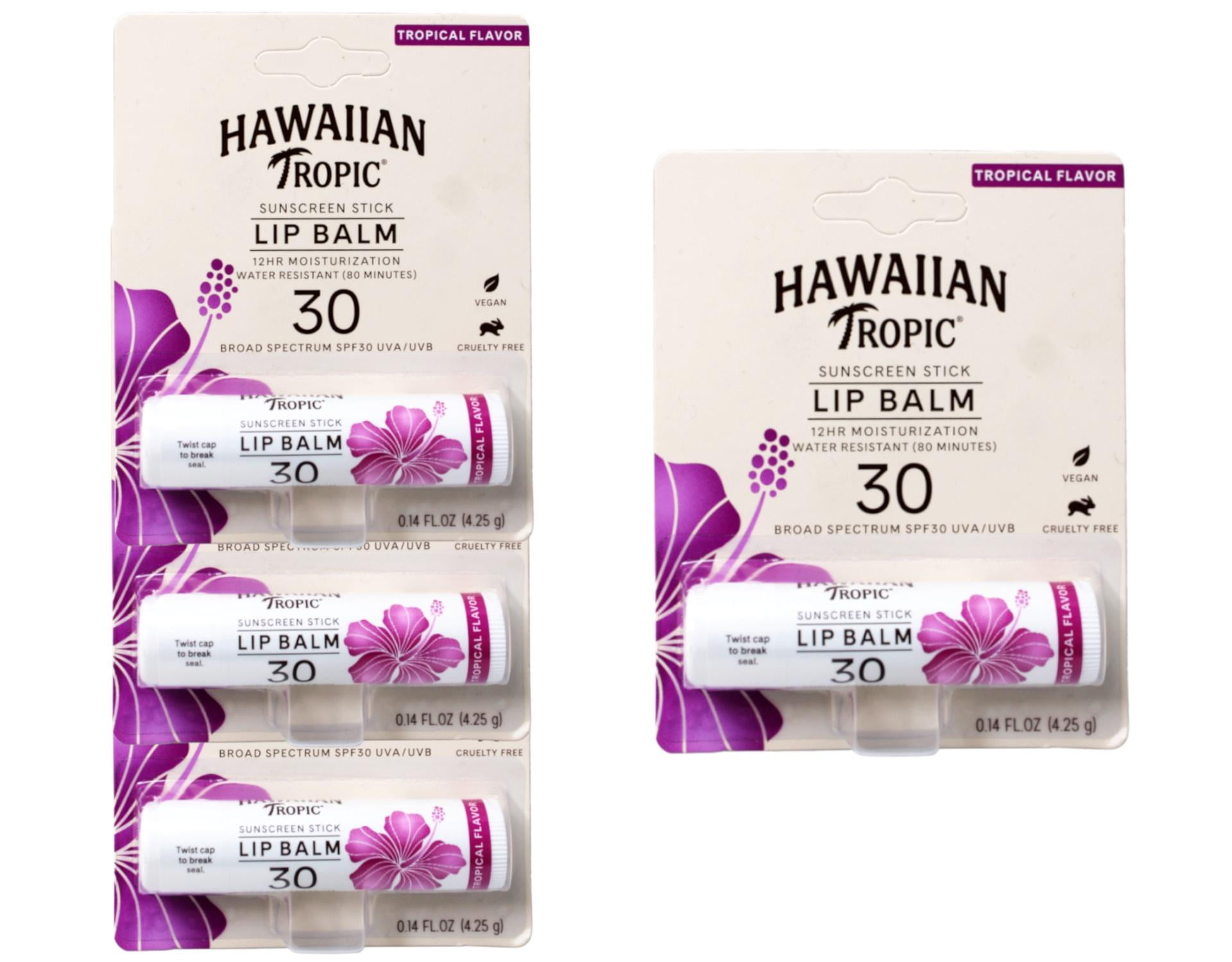 Hawaiian Tropic Tropical Lip Balm SPF 30, 0.14oz | Lip Sunscreen, Lip ...