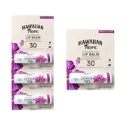 Hawaiian Tropic Tropical Lip Balm SPF 30, 0.14oz | Lip Sunscreen, Lip SPF 30, Lip Sunblock, Oxybenzone Free Sunscreen, Travel Size Sunscreen, Mini Sunscreen, 0.14oz - 4 Pack