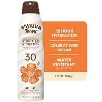 Hawaiian Tropic Weightless Hydration Clear Spray Sunscreen SPF 30, 6oz
