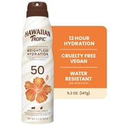 Hawaiian Tropic Weightless Hydration Clear Spray Sunscreen SPF 50, 6oz