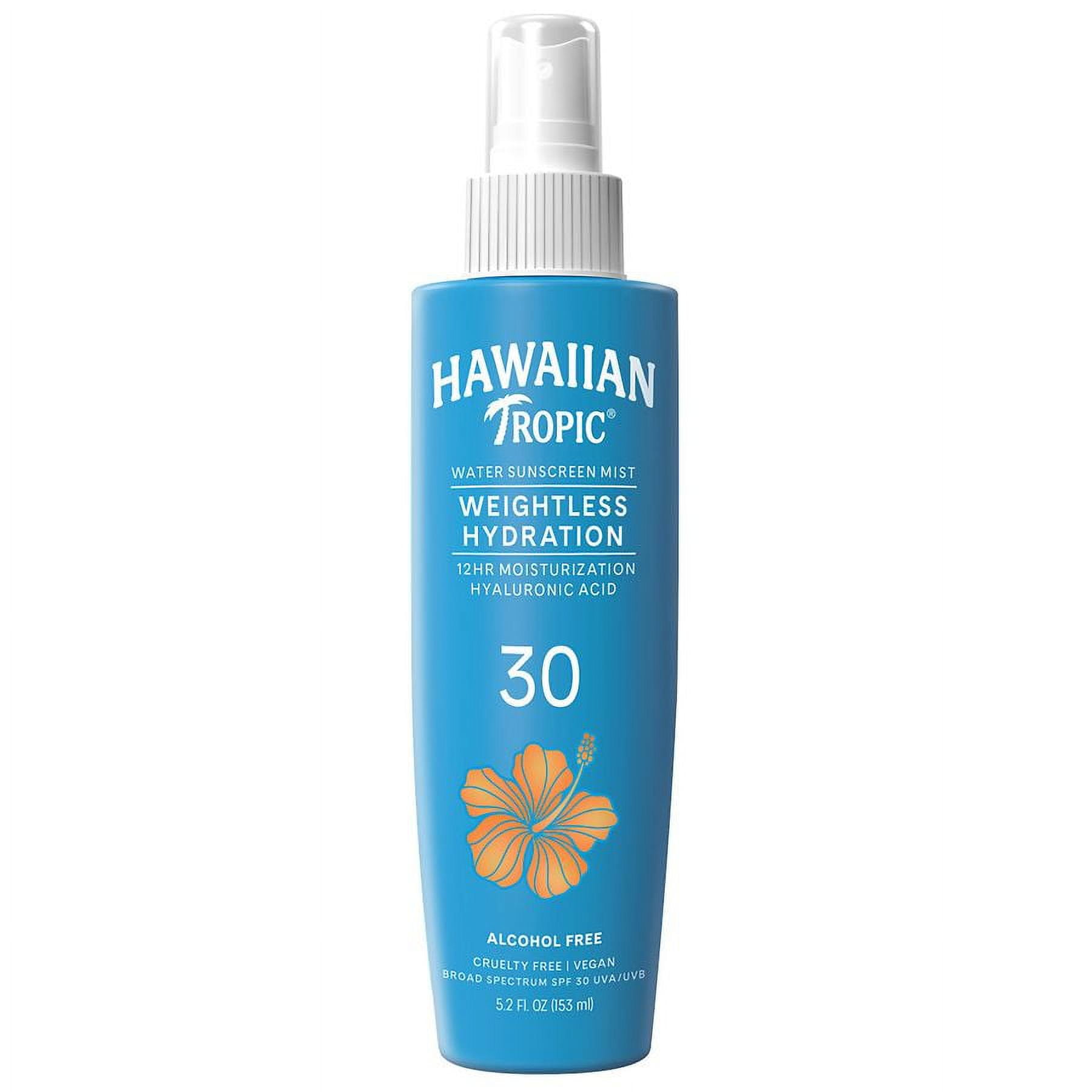 Hawaiian Tropic Weightless Hydration Water Mist Sunscreen for Body 5.2 fl oz