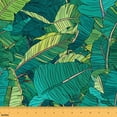 thumbnail image 1 of Hawaiian Tropical Fabric by the Yard,Green Palm Leaves Upholstery Fabric,Jungle Woodland Botanical Craft Patchwork Indoor Outdoor Fabric,Banana Tree Plant Decorative Fabric,Green,10 Yards, 1 of 5