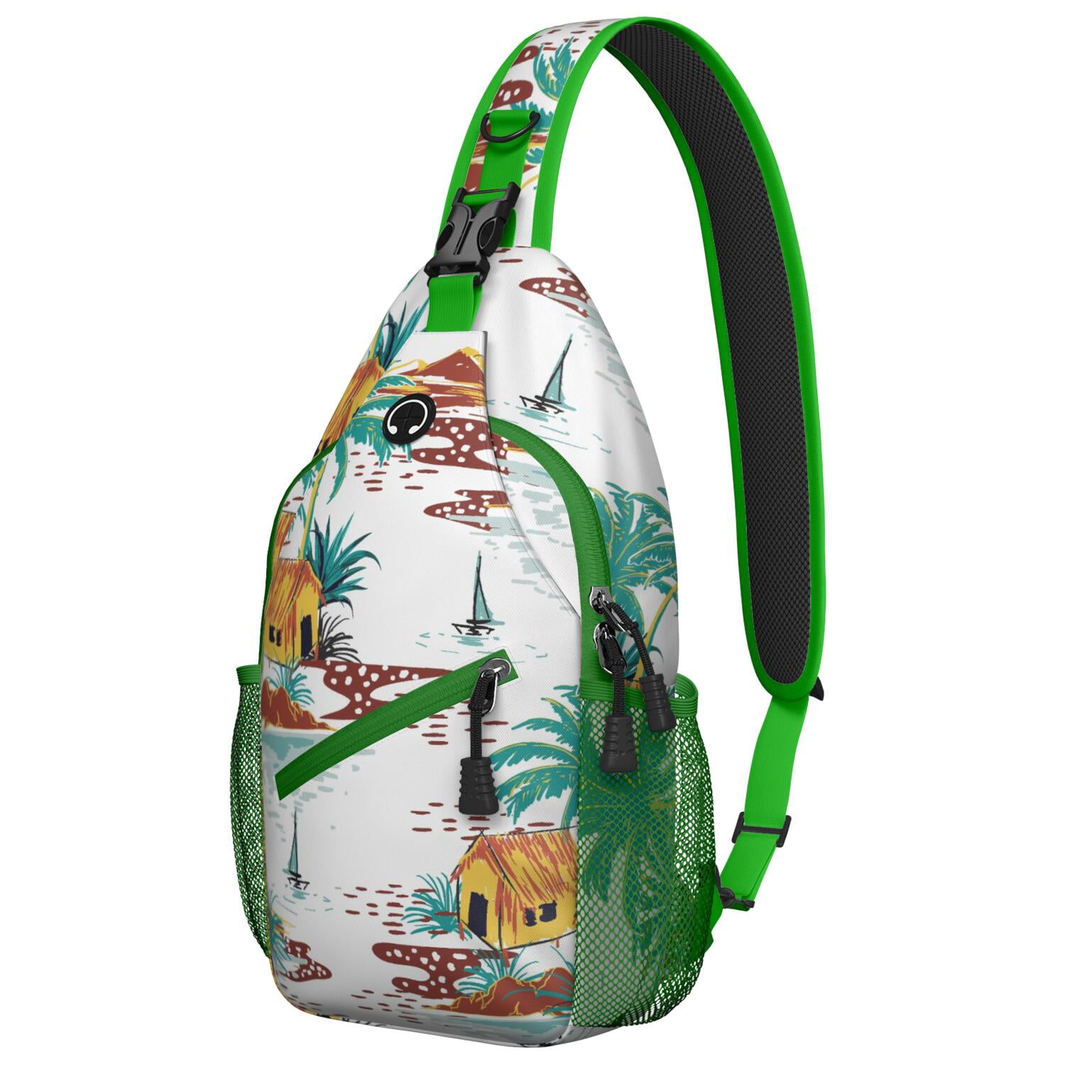 Hawaiian Tropical Island Crossbody Bag - Coastal Paradise Chest ...