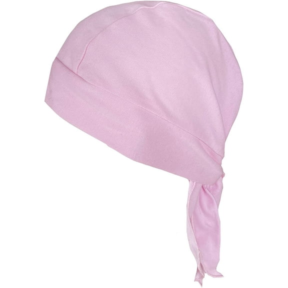 Hawaiian Tropical Pink & White Flower Skull Cap Hat