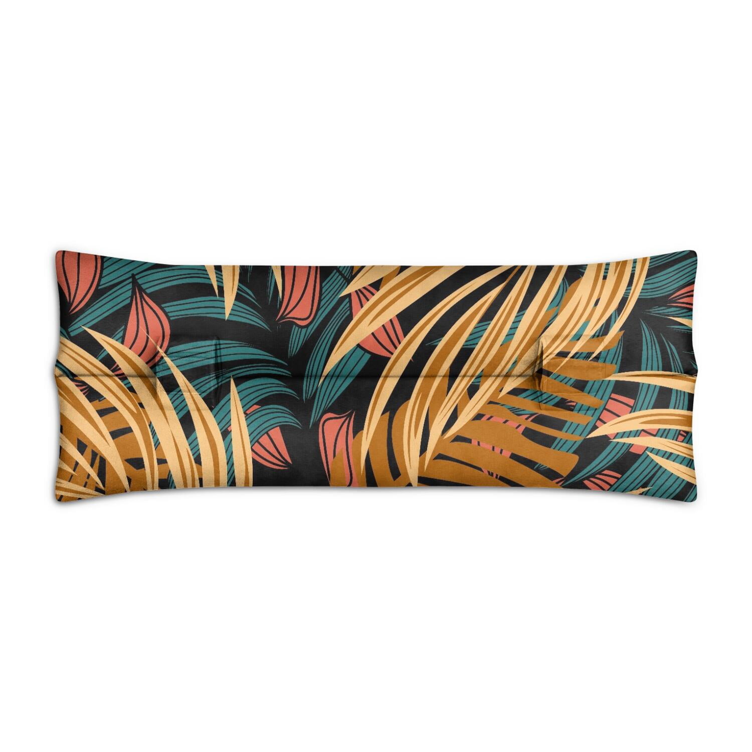 Hawaiian Tropical Plant Seat Belt Pillow for Surgery - Aloha Floral Mastectomy Cushion - Comfortable Chest Protector After Surgery with Retro Design