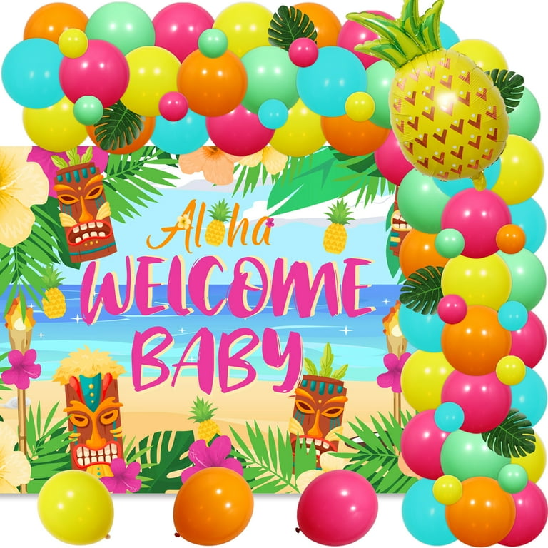 Hawaiian baby shower decorations discount