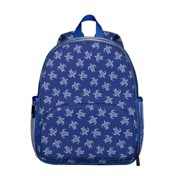 Hawaiian Turtle Student Backpack – Sea Ocean Animal Tropical Marine Life Underwater Cute Cartoon Turtles Beach Abstract Nautical Coral Reef Design