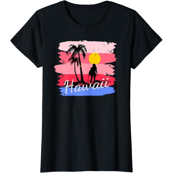 Hawaiian Vacation in Pastel Colors for Matching Family Group T-Shirt