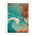 thumbnail image 1 of Hawaiian Wave - From an Original Color Illustration by Paccottiglia - Fine Art Matte Paper Print (Unframed) 18x24in, 1 of 4