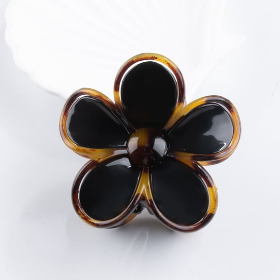 Hawaiian flower hair clip, ladies' large flower hair clip, tropical hair clip, beach vacation accessories, sparkling gold