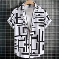 thumbnail image 1 of Hawaiian style short-sleeved shirt jacket with 3D digital printing, loose and casual men's short-sleeved shirt, new style for 20, 1 of 6