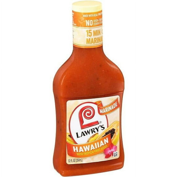Hawaiian with Tropical Fruit Juices Marinade, 12 fl oz