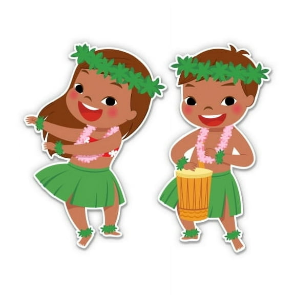 Hawaiians - 3" Vinyl Sticker - For Car Laptop I-Pad Phone Helmet Hard Hat - Waterproof Decal