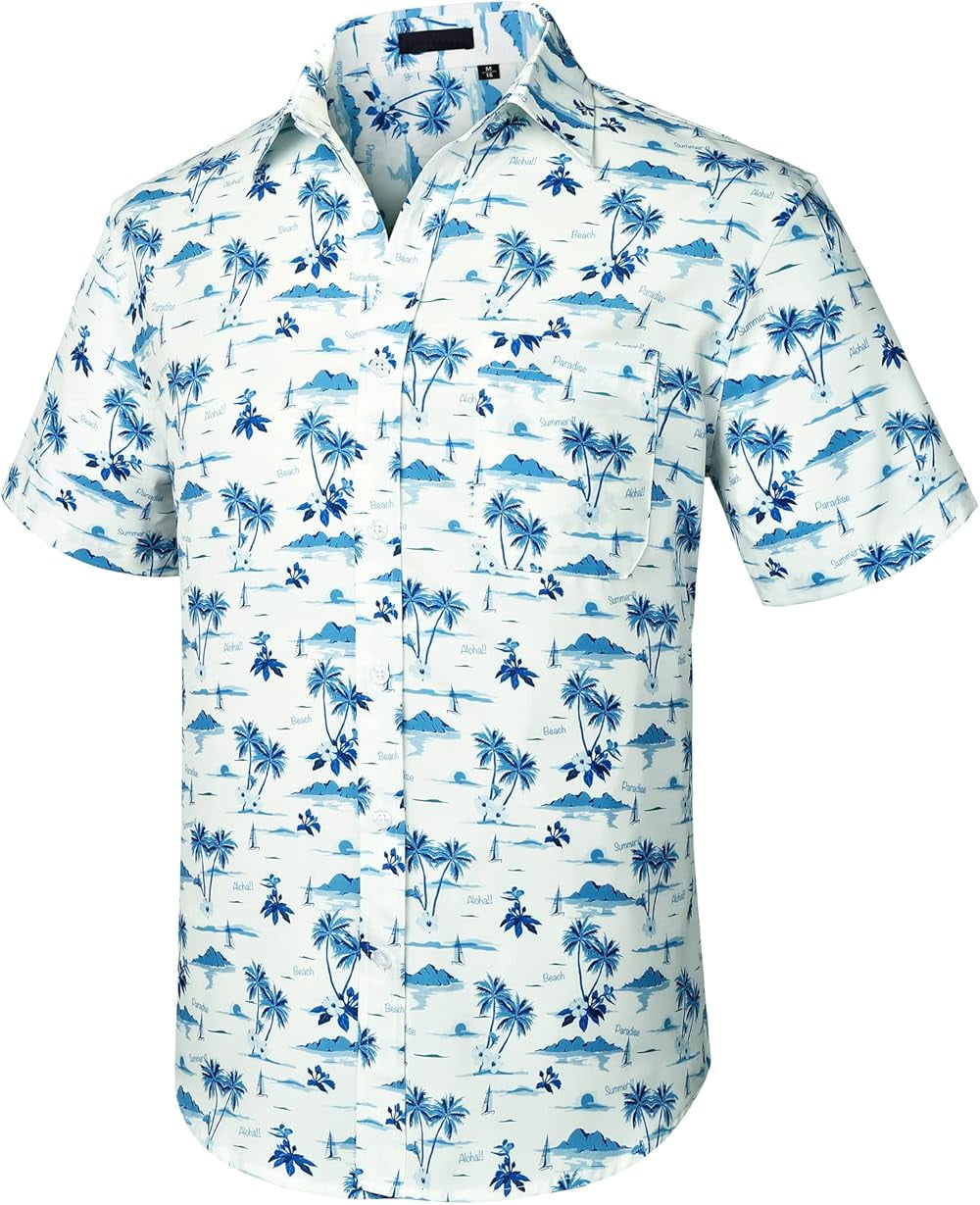 Chemise Hawaïenne Pacific Legend – Homme – Manches Courtes – Taille M – Motif Fleurs Rouge