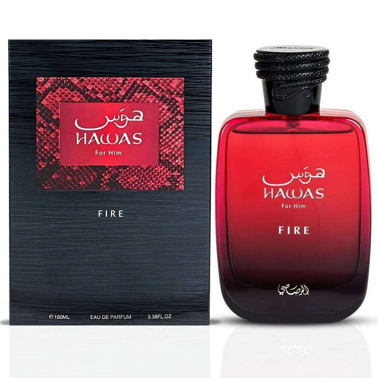 香水(男性用) Rasasi Hawas Fire Rasasi Hawas Fire for Men, 3.38 oz EDP Spray, Aromatic