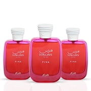 Hawas Pink for Her Eau de Parfum Spray 100ml 3.4 oz by Rasasi Pack of 3