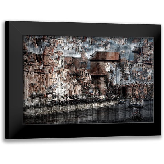 Hawerkamp, Hans-Wolfgang 14x11 Black Modern Framed Museum Art Print Titled - Gdansk