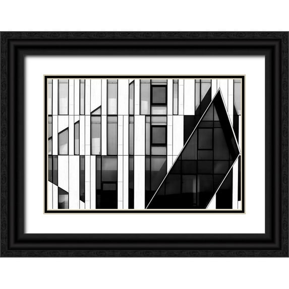 Hawerkamp, Hans-Wolfgang 14x11 Black Ornate Wood Framed with Double Matting Museum Art Print Titled - The Facade
