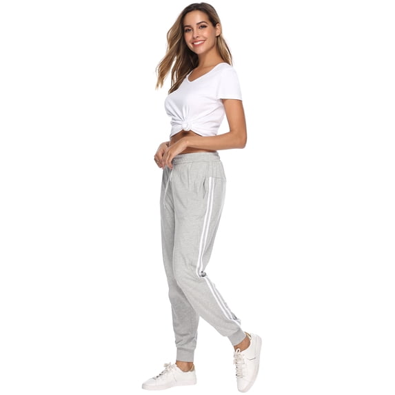 Hawiton Womens Jogger Pants Soft Sweatpants Petite Loungewear Trousers Regular with Pockets