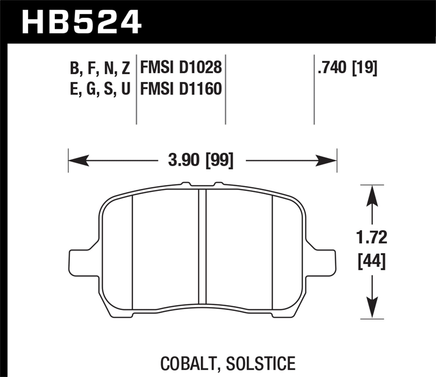 Hawk 05-07 Cobalt SS / 08-09 HHR / 04+ Malibu / 07A+ G5 GT / 06+ G6 / HPS Street Front Brake Pads Fits select: 2011-2012 CHEVROLET MALIBU, 2005-2007 PONTIAC G6