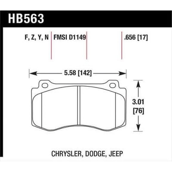 Hawk 06-07 Dodge Magnum SRT8 / 06-09 Challenger SRT8 / 05-07/09 Chrysler 300 C SRT8 Performance Cera Fits select: 2019 CHRYSLER 300C, 2014-2015 DODGE CHARGER R/T