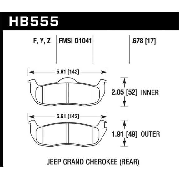 Hawk 06-10 Jeep Commander / 05-10 Grand Cherokee / 05-10 Armada / 04 Pathfinder / 04-10 Tital 5.6L /