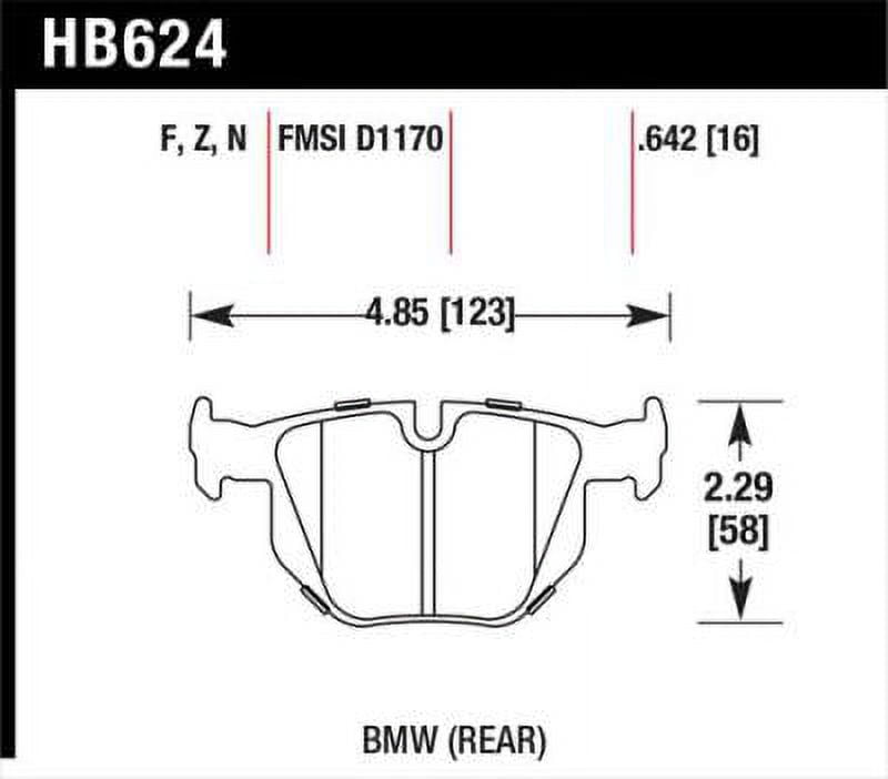 Hawk 06 BMW 330i/330xi / 07-09 335i / 07-08 335xi / 09 335d / 08-09 328i HPS Street Rear Brake Pads Fits select: 2015 BMW X1, 2013-2014 BMW X1 XDRIVE35I