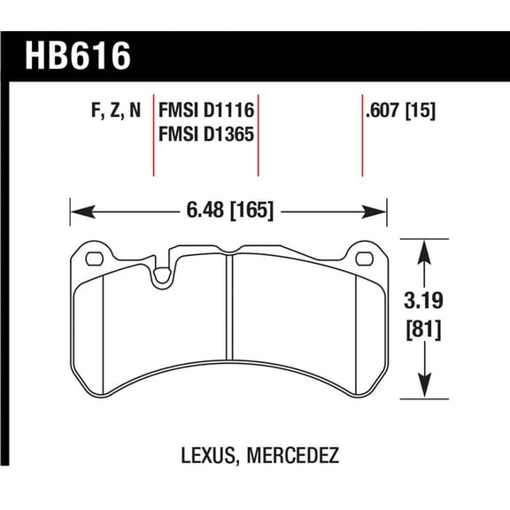 Hawk 08-11 Lexus IS-F / 05-06 M Benz CLK55 AMG / 07-08 CLK63 AMG DTC-60 Race Front Brake Pads Fits select: 2018 ALFA ROMEO GIULIA, 2015 MASERATI GHIBLI