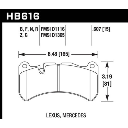 Hawk 08-11 Lexus IS-F / 05-06 M Benz CLK55 AMG / 07-08 CLK63 AMG DTC-60 Race Front Brake Pads Fits select: 2018 ALFA ROMEO GIULIA, 2015 MASERATI GHIBLI