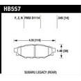 thumbnail image 1 of Hawk 08 WRX Rear Performance Ceramic Street Brake Pads Fits select: 2014-2015 SUBARU FORESTER 2.5I PREMIUM, 2013-2015 SUBARU XV CROSSTREK, 1 of 2