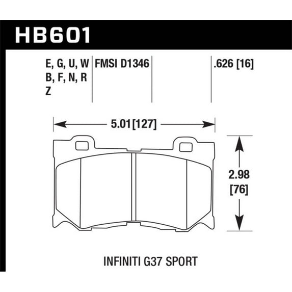 Hawk 10-11 Infiniti FX50 / 09-10 G37 / 09-10 Nissan 370Z DTC-60 Race Front Brake Pads Fits select: 2014-2015 INFINITI Q50 BASE/PREMIUM/SPORT, 2018 INFINITI Q50 LUXE/SPORT