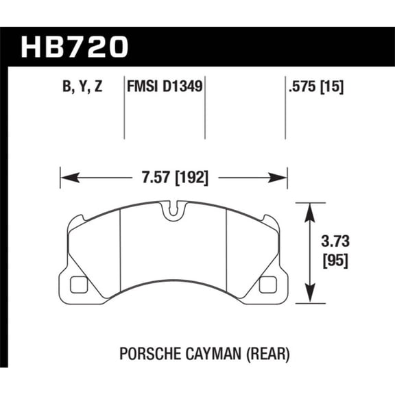 Hawk 10-16 Porsche Panamera / 08-15 Porsche Cayenne Performance Ceramic Street Front Brake Pads