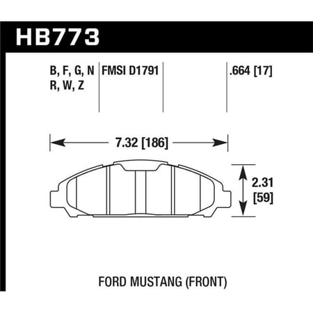 Hawk 15-17 Ford Mustang DTC-30 Front Brake Pads Fits select: 2015-2017 FORD MUSTANG GT