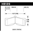 Hawk 1998-2002 Chevrolet Camaro SS 5.7 HPS 5.0 Rear Brake Pads